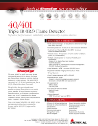 Thumbnail of document Data Sheet - 40/40I Triple IR (IR3) Flame Detector